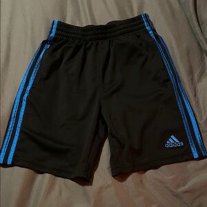 Adidas Men's Athletic Shorts Black with Blue Accents